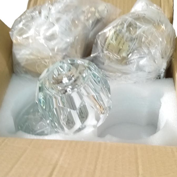 AUTELO 2-Pk Gold Pendant Lights Kitchen Island - Heavy Crystal Vintage Pendants - Picture 8 of 11